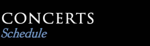 Concerts Schedule