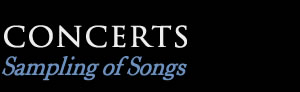 Concerts Schedule